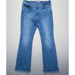 Levi's Classic Bootcut Jeans Women 16 Good Blue Medium Wash Stretch Denim